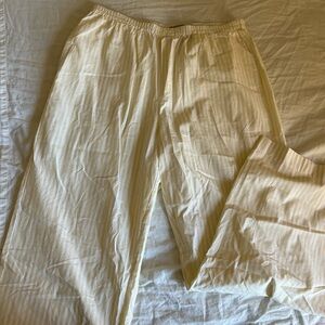 J Crew Yellow Stripe Poplin Pajama Pant